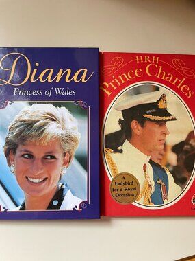 DIANA PRINCESS OF WALES AND PRINCE CHARLES BOOKS